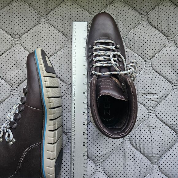 Cole Haan Zerogrand Lace‎ Up Boots Size 9.5 Brown Leather Waterproof C33960 main image 11